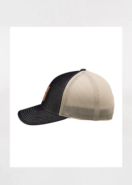 denim black adjustable black clover hat
