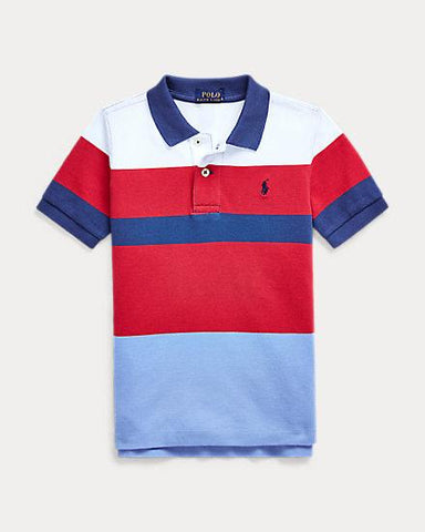 Striped Cotton Mesh Polo Shirt By Ralph Lauren