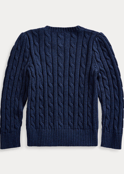 RALPH LAUREN CABLE-KNIT COTTON SWEATER